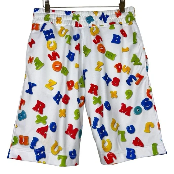 Moschino Refrigerator Magnet Alphabet Graphic Shorts - Picture 3 of 7